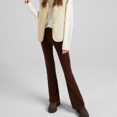 Corduroy flared trousers