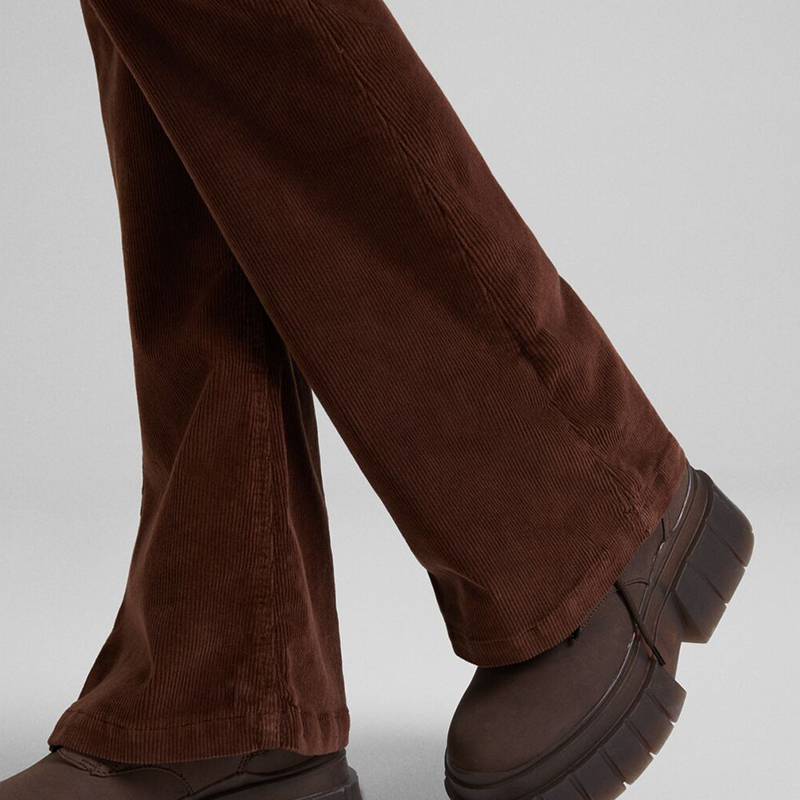 Corduroy flared trousers