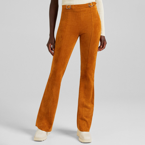 Pleated flared pants