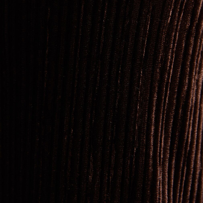 Pleated velvet flared pants