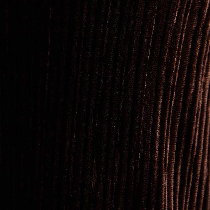 Pleated velvet flared pants