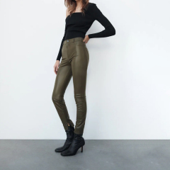 Faux leather leggings
