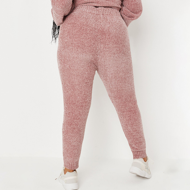 Plus size rose cropped hoodie and pants