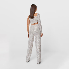 Sequin cutout jumpsuit