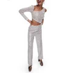 Sequin cutout jumpsuit