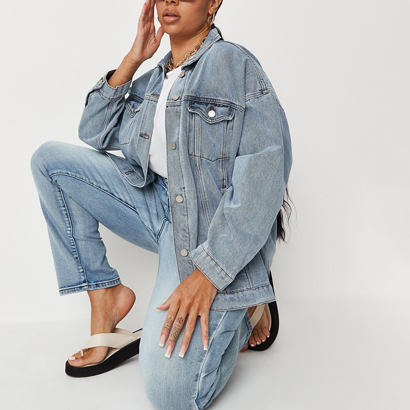 Plus size blue jacket