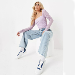 lilac milkmaid mesh bodysuit