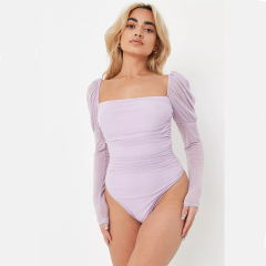lilac milkmaid mesh bodysuit