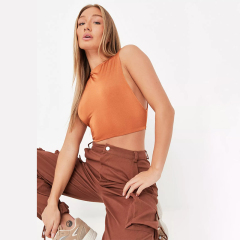 rust seamless slinky vest top