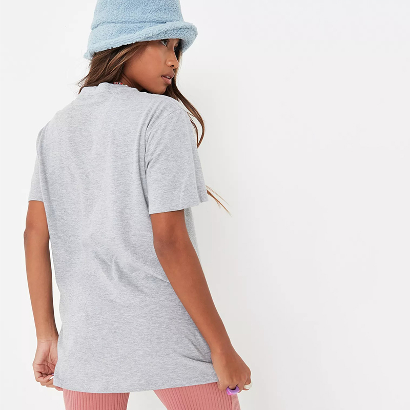 grey marl cow girl graphic oversized t shirt