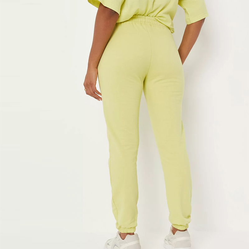 blue brushed back relaxed joggers