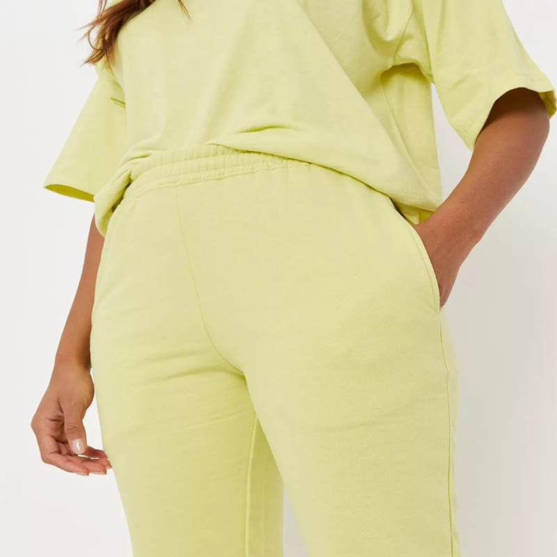 blue brushed back relaxed joggers