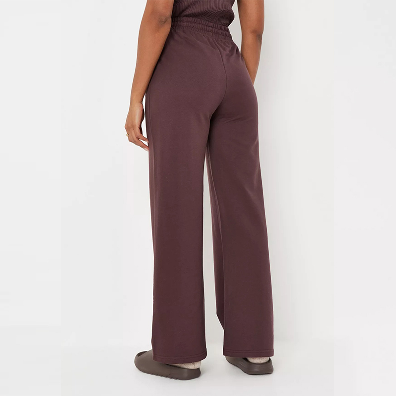 light blue loopback wide leg joggers