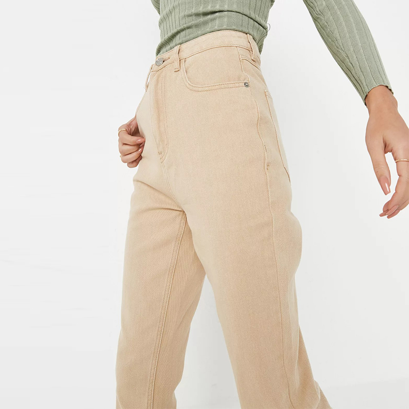 camel co ord straight leg jeans