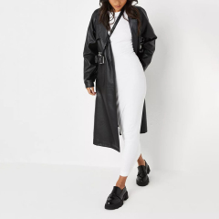 re_styld white rib midaxi dress