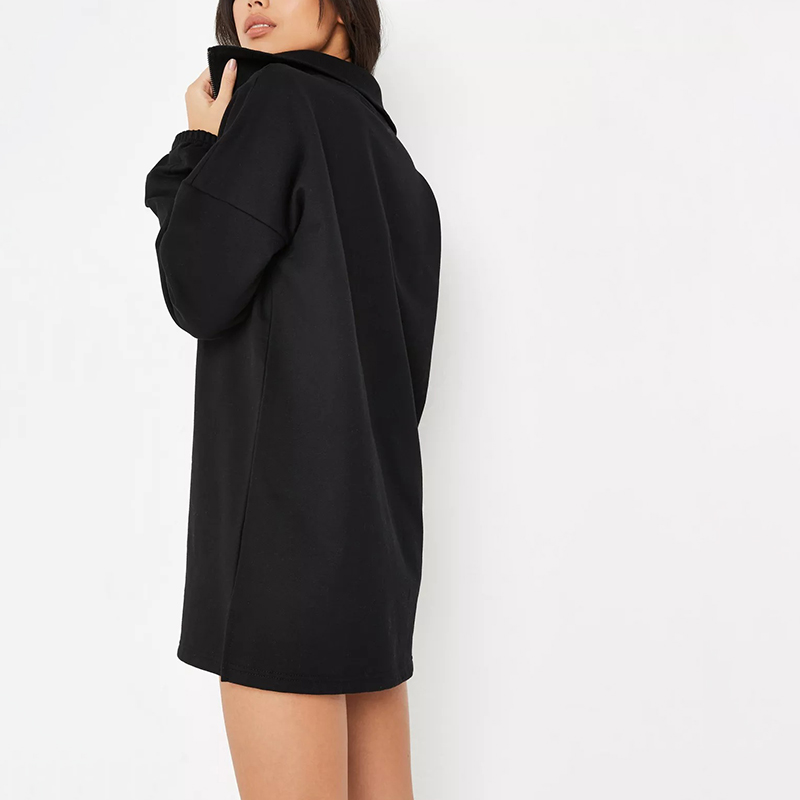 mint half zip sweater dress