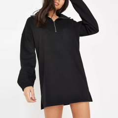 mint half zip sweater dress