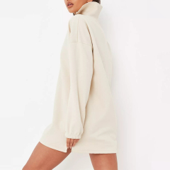 mint half zip sweater dress