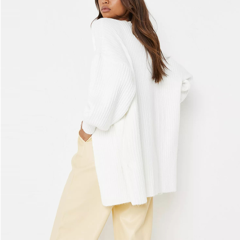 recycled rose tuck sleeve knit cardigan