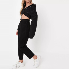 petite black riot mom jeans