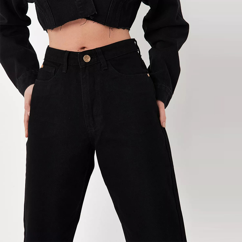 petite black riot mom jeans