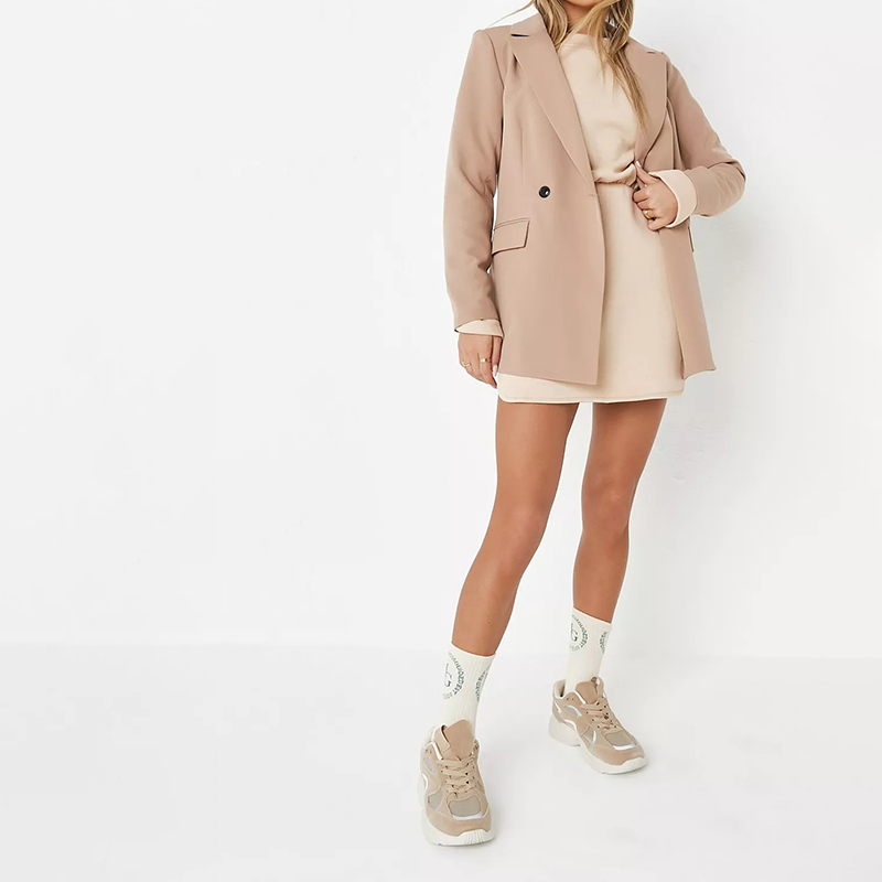 blue wide sleeve fitted sweater dress