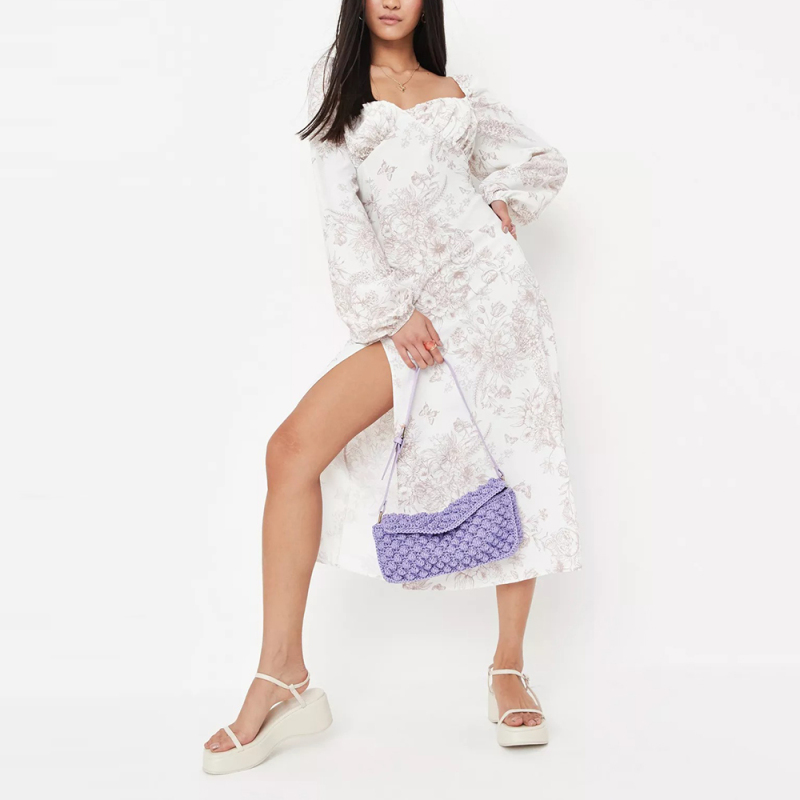 stone floral print milkmaid balloon sleeve midaxi dress