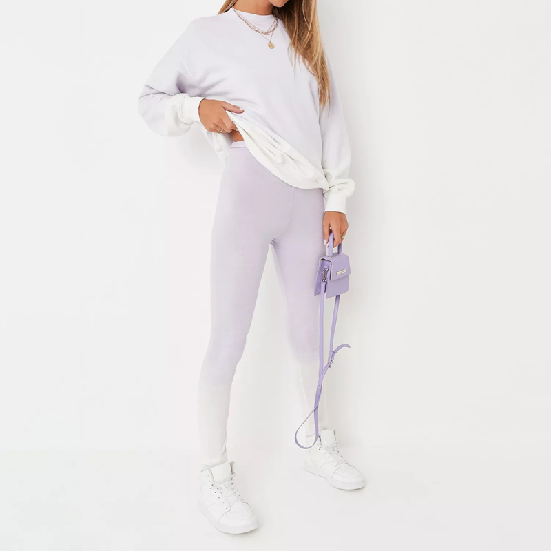 lilac co ord ombre leggings