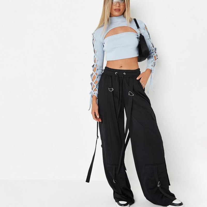 blue extreme pocket cargo joggers