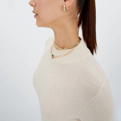 mid-length knitted dress