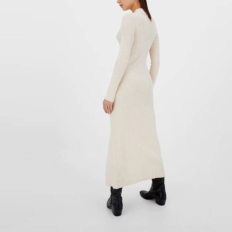 mid-length knitted dress