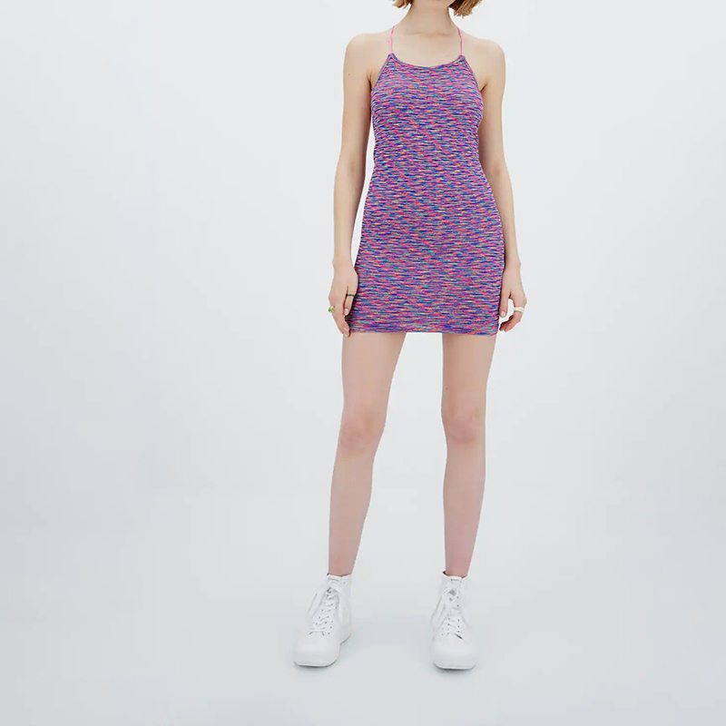seamless space-dyed dress