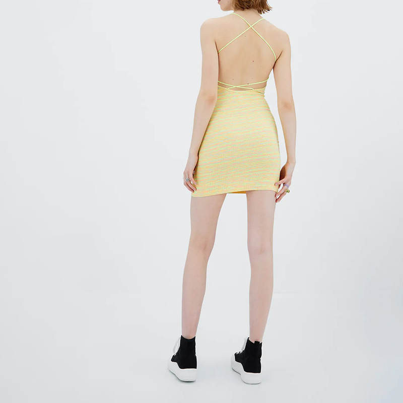 seamless space-dyed dress