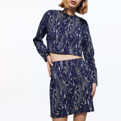 JACQUARD SKIRT WITH RHINESTONES