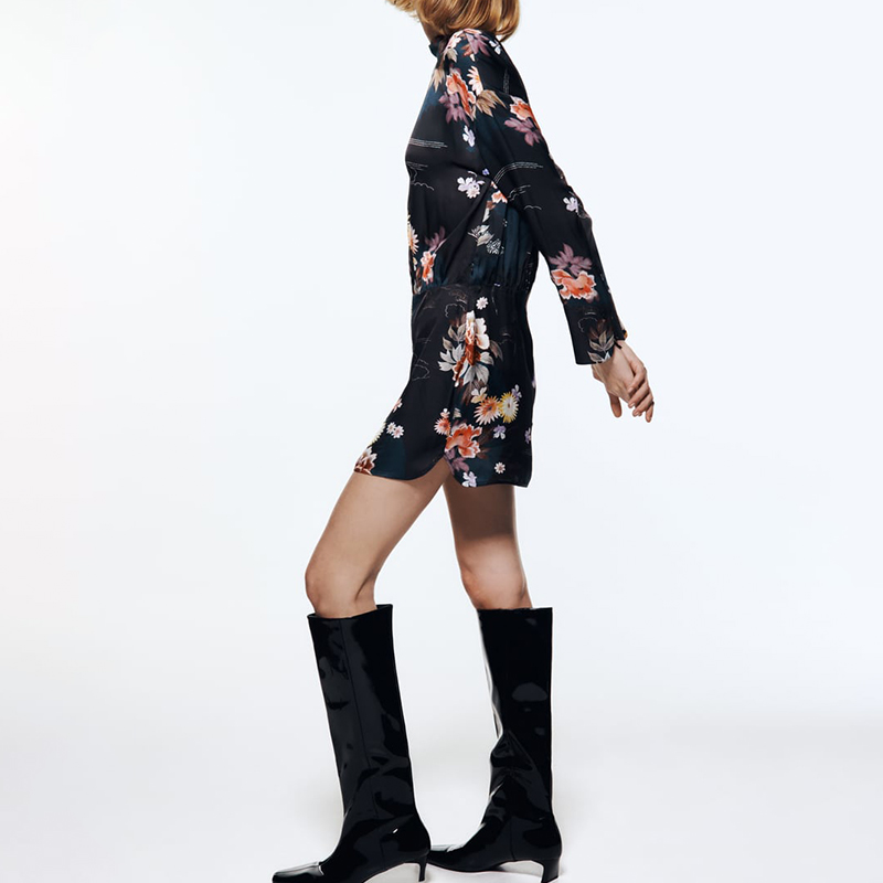 PRINTED MINI DRESS