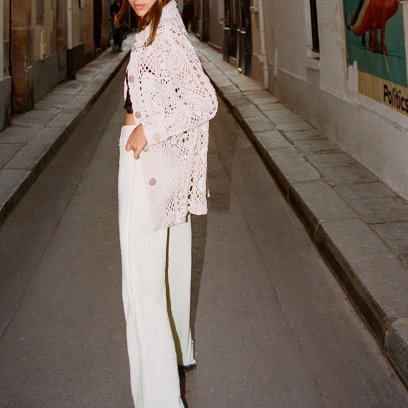 raw edge resort pants