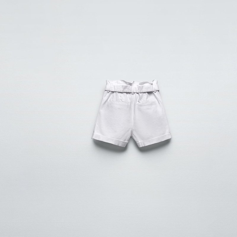 Belted Paper Bag Loose Lounge Shorts