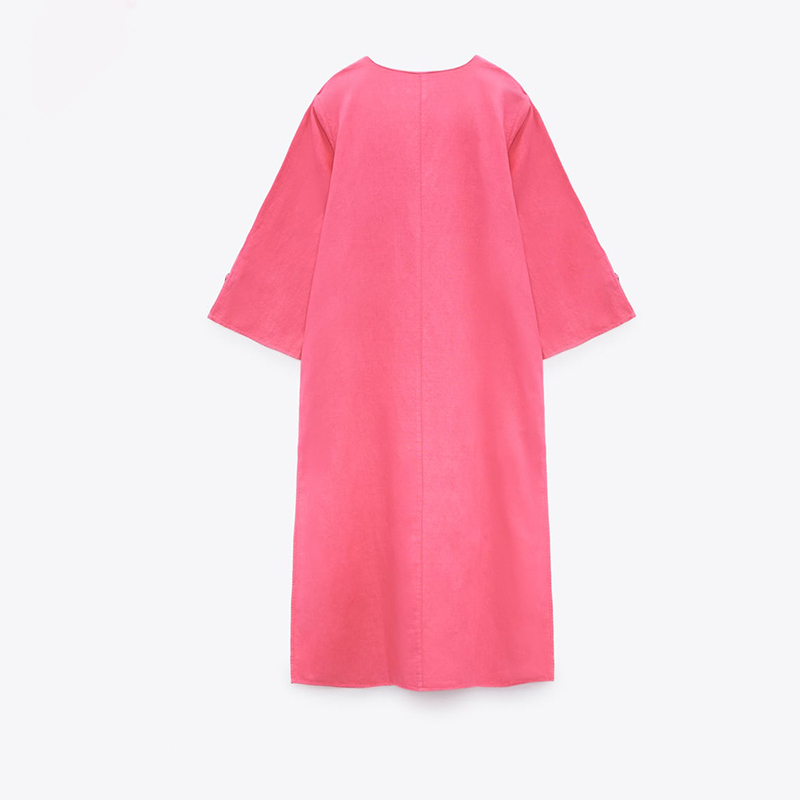 linen kaftan dress