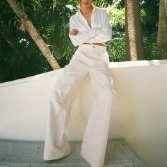 Workwear wide leg pants