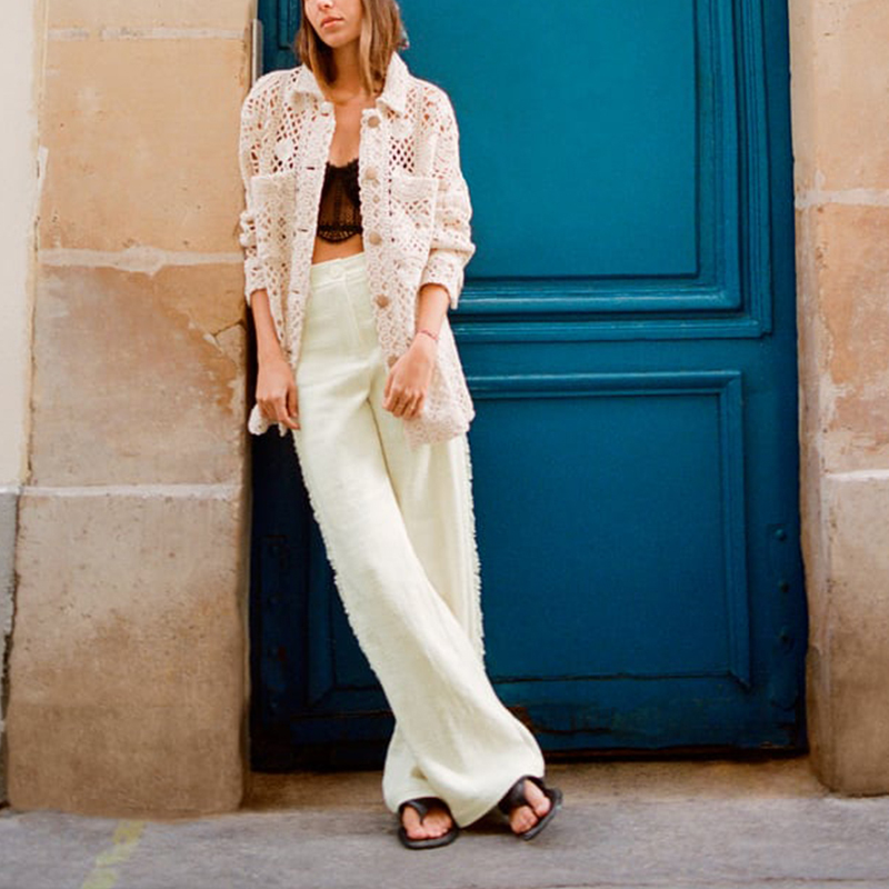 raw edge resort pants