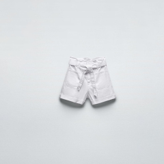 Belted Paper Bag Loose Lounge Shorts