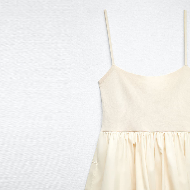 panelled mini dress