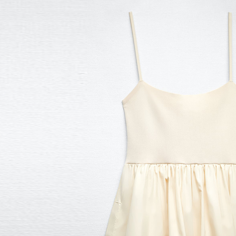 panelled mini dress
