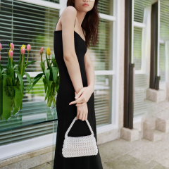 strappy knitted dress