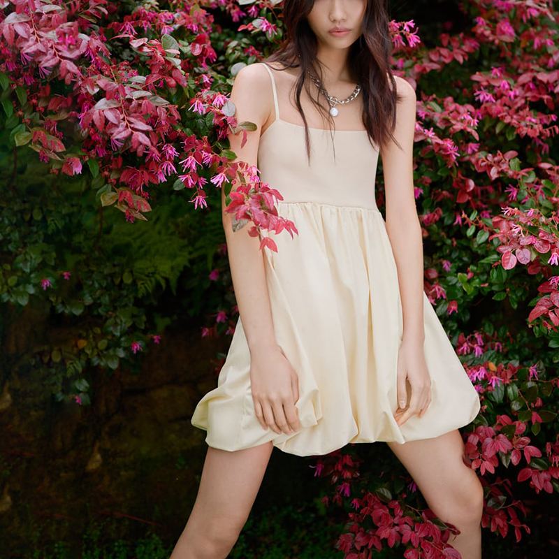 panelled mini dress