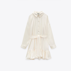 Layered embellished silk-satin dress