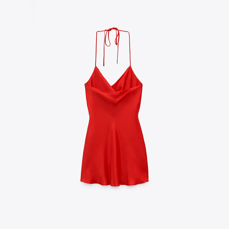 silk-satin lingerie dress