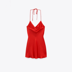 silk-satin lingerie dress