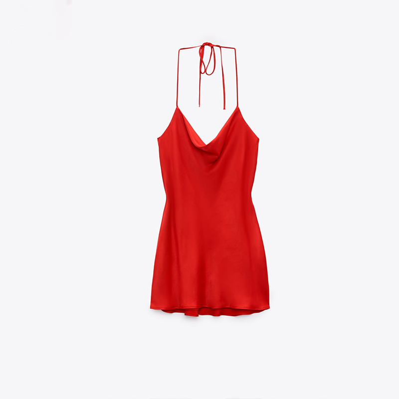 silk-satin lingerie dress