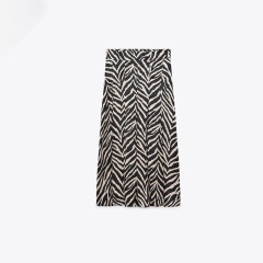 draped animal print dress